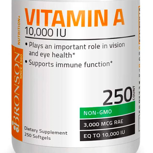 Best Rated MVitamin A 10000 IU Premium Non-GMO Formula