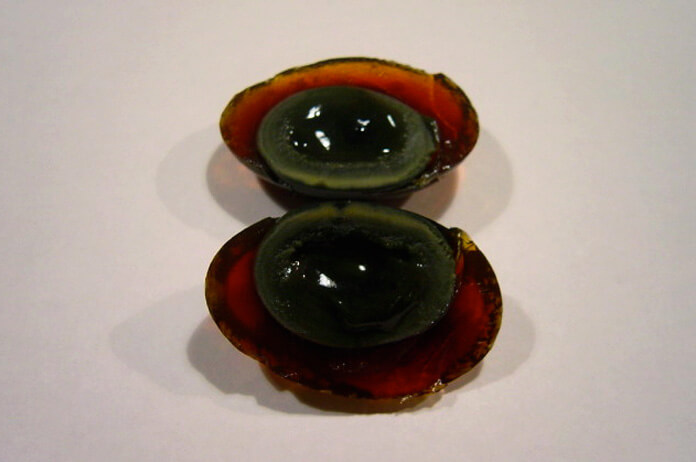 century eggs with black yolk