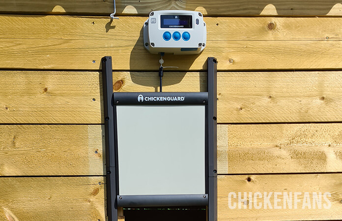 chickenguard automatic chicken coop door motor unit placement