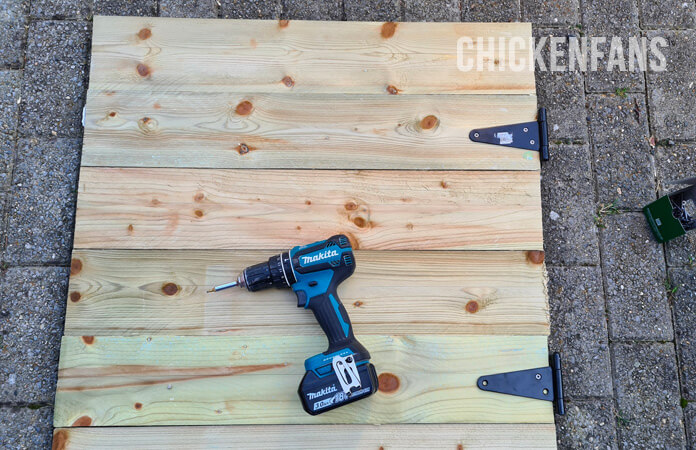 diy chicken coop door hinges