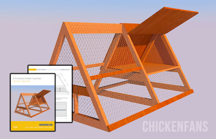 diy a-frame chicken coop plan banner