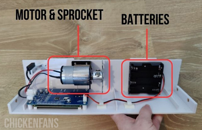 the inside of the vevor door opener