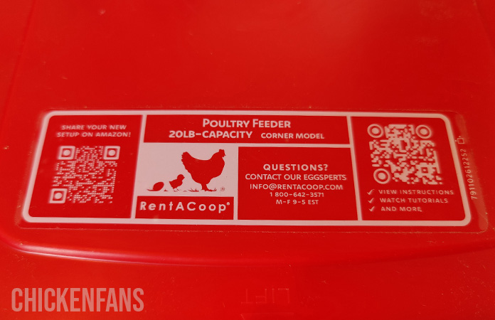 the instrucion manual QR code on the lid
