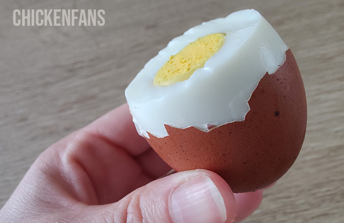 adding baking soda to the water is a way to peel fresh eggs more easily