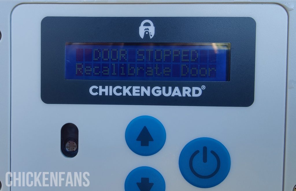 The display of the chickenguard chicken coop door