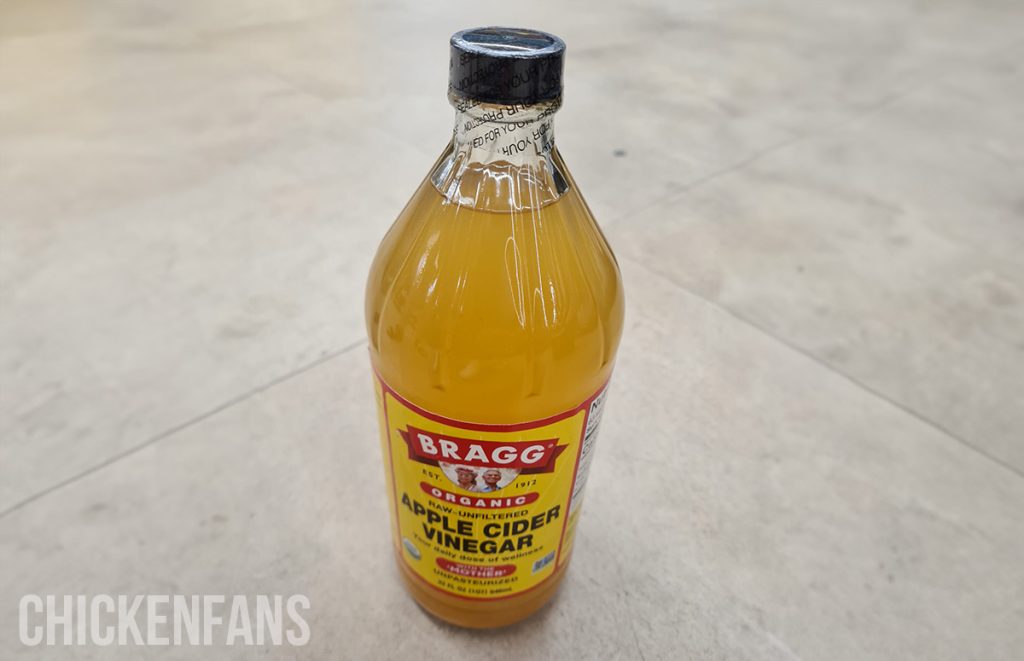 a bottle of apple cider vinegar