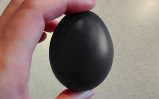 Black chicken eggs
